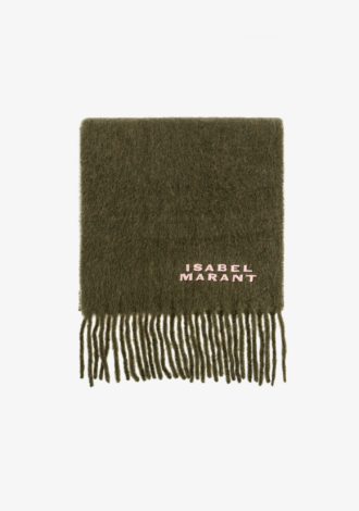 Firny Fuzzy Scarf Khaki