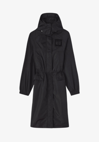 Flyweight Nylon Parka Coat Black