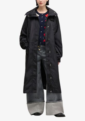 Flyweight Nylon Parka Coat Black