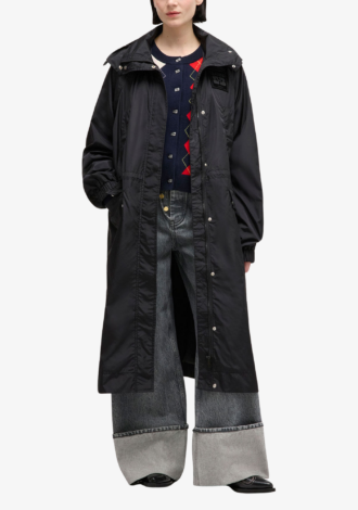 Flyweight Nylon Parka Coat Black
