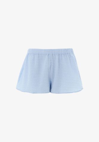 Resort Shorts Seersucker Light Cornflower