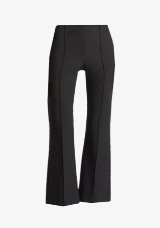 Niki Mid-Rise Pintuck Crop Flare Pant