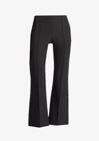 Niki Mid-Rise Pintuck Crop Flare Pant
