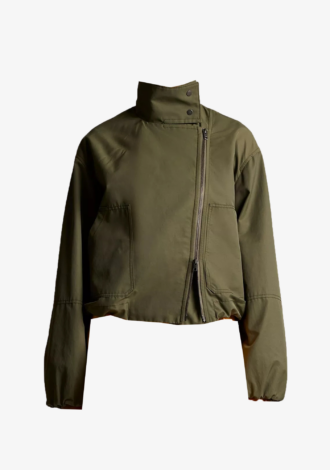 Sculpted Cotton-Blend Parachute Jacket