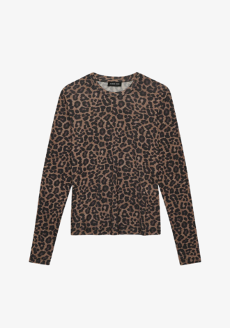 Sylvie Long Sleeve Leopard Tee