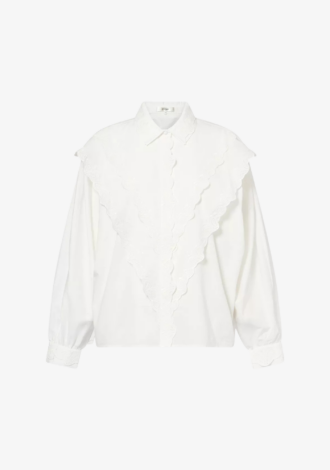 Equestrian Embroidered Cotton-Poplin Shirt