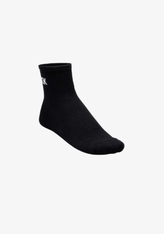 Cotton Crew Ankle Socks Black