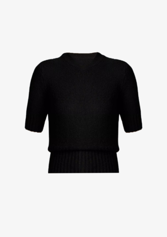 High-Rib Short-Sleeve Sweater