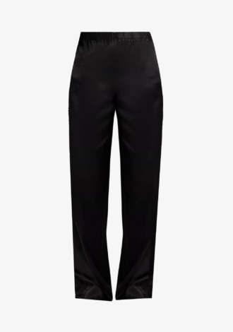 Mid-Rise Lace-Trim Pull-On Pant