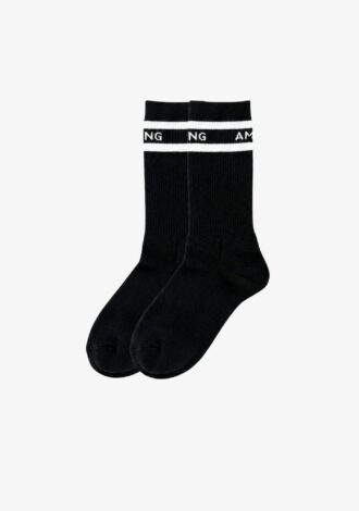 Sully Socks Black/White Stripe