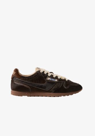 Windspin Low Pony Trainers Mono Brown