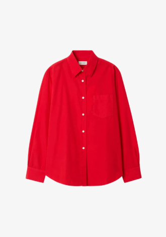 Classic Poplin Shirt Red