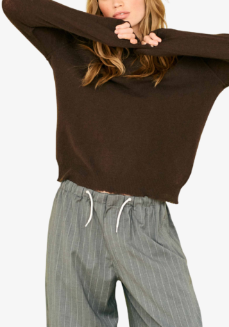 Cashmere Distressed Crew Neck