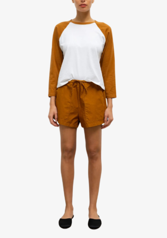 The Margo Long Sleeve Baseball Tee Copper
