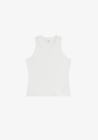 Nando High Neck Tank White