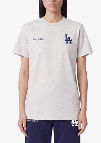 Dodgers Serif T-Shirt Heather Gray