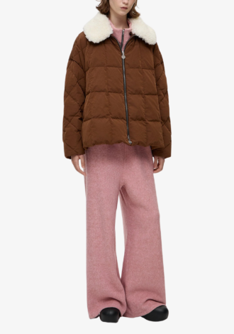 Shearling Arco Jacket Scooter Brown