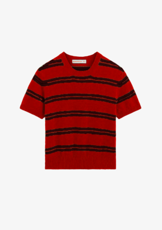 Wicklow Stripe T-Shirt Red