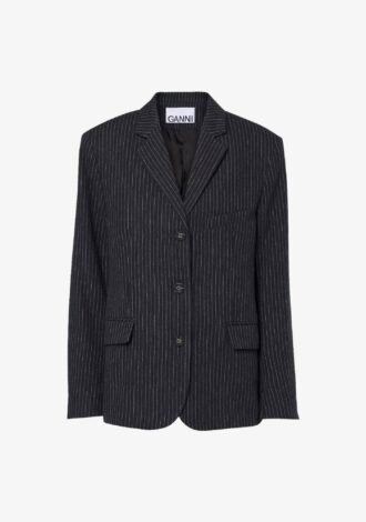 Pinstripe Flannel Blazer