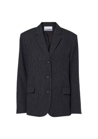 Pinstripe Flannel Blazer