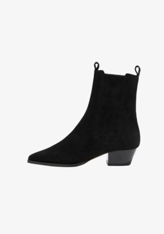 Agata Suede Ankle Boots Black