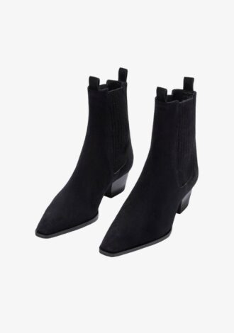 Agata Suede Ankle Boots Black