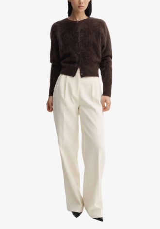 Coco Brushed Cardigan Chocolate