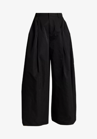 Faille High-Waist Evening Pant