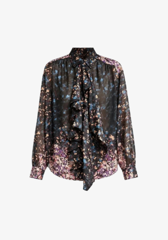 Gesture Long Sleeve Silk Blouse