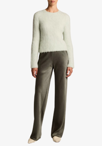 Colette High Rise Fluid Satin Bias Pant