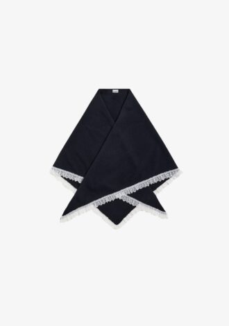 Scarf in Lace Wool Sky Captain