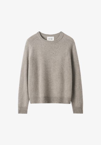 Boyfriend Crew Neck Sweater Greige
