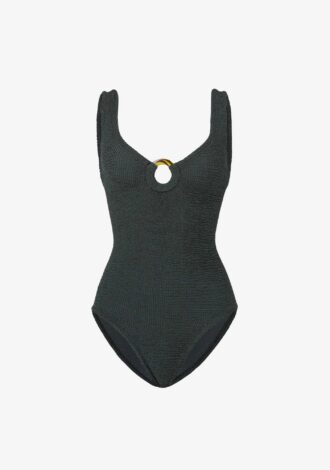 Celine Swim Coverage Metallic Graphite