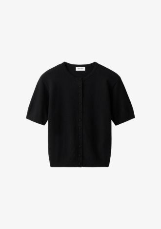 Short Sleeved Cardigan Black